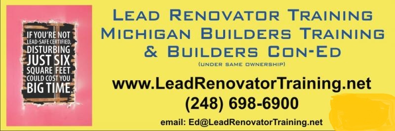 EPA Training & Michigan Builders License Classes