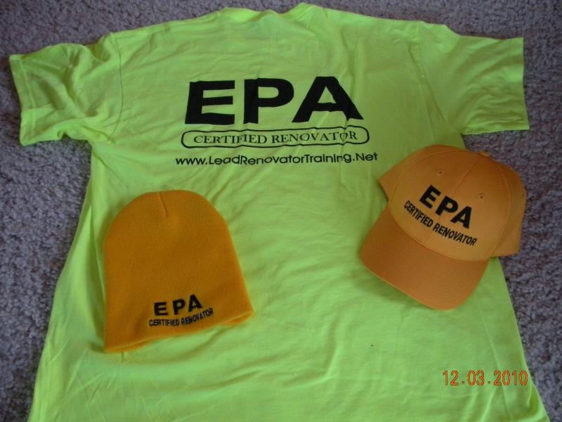 EPA Certified Renovator wear