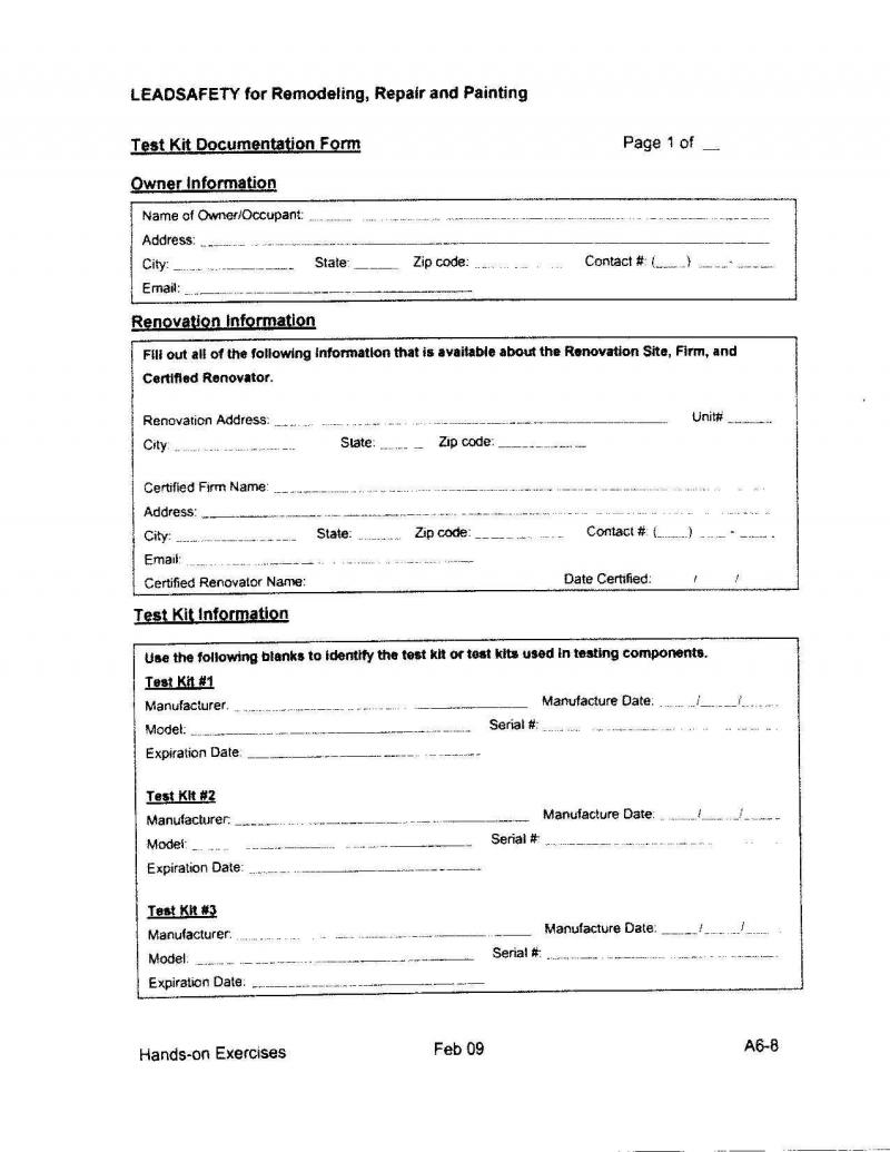 Lead Check Test Doc pg 1
