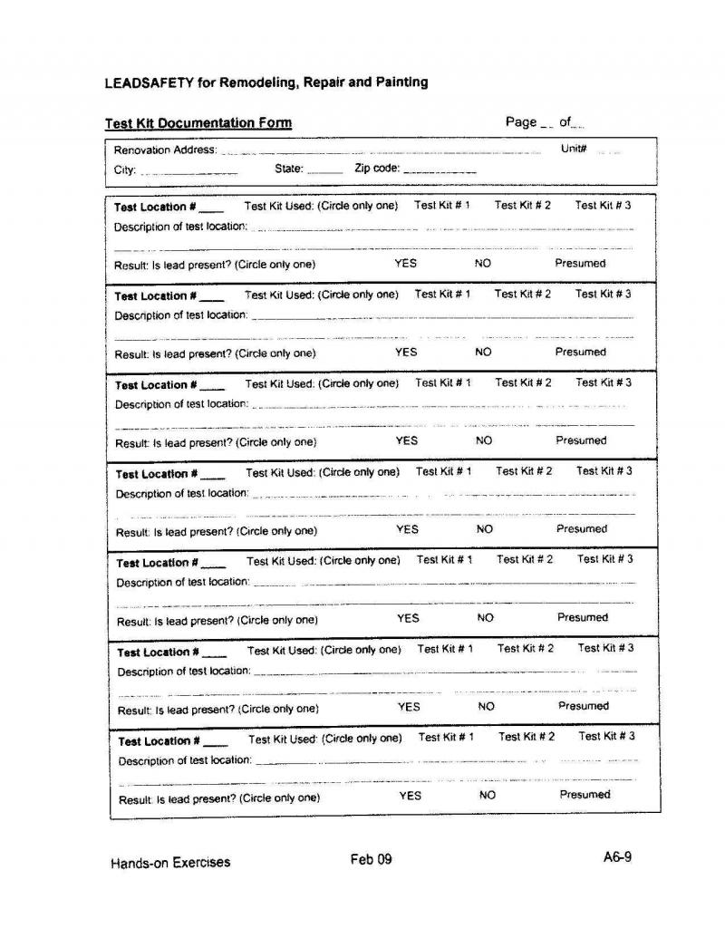 Lead Check Test Doc Form pg2